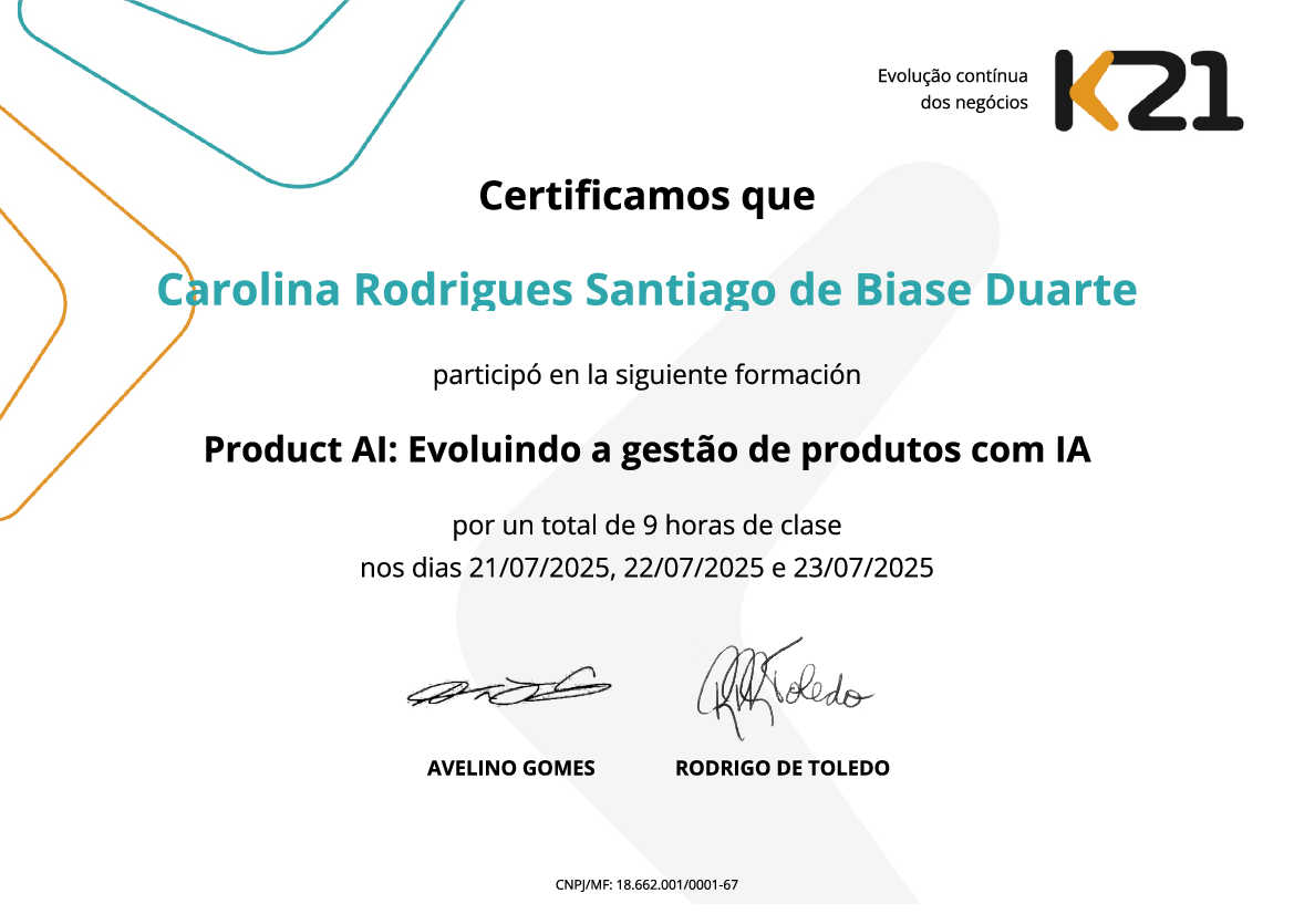 Certificado K21